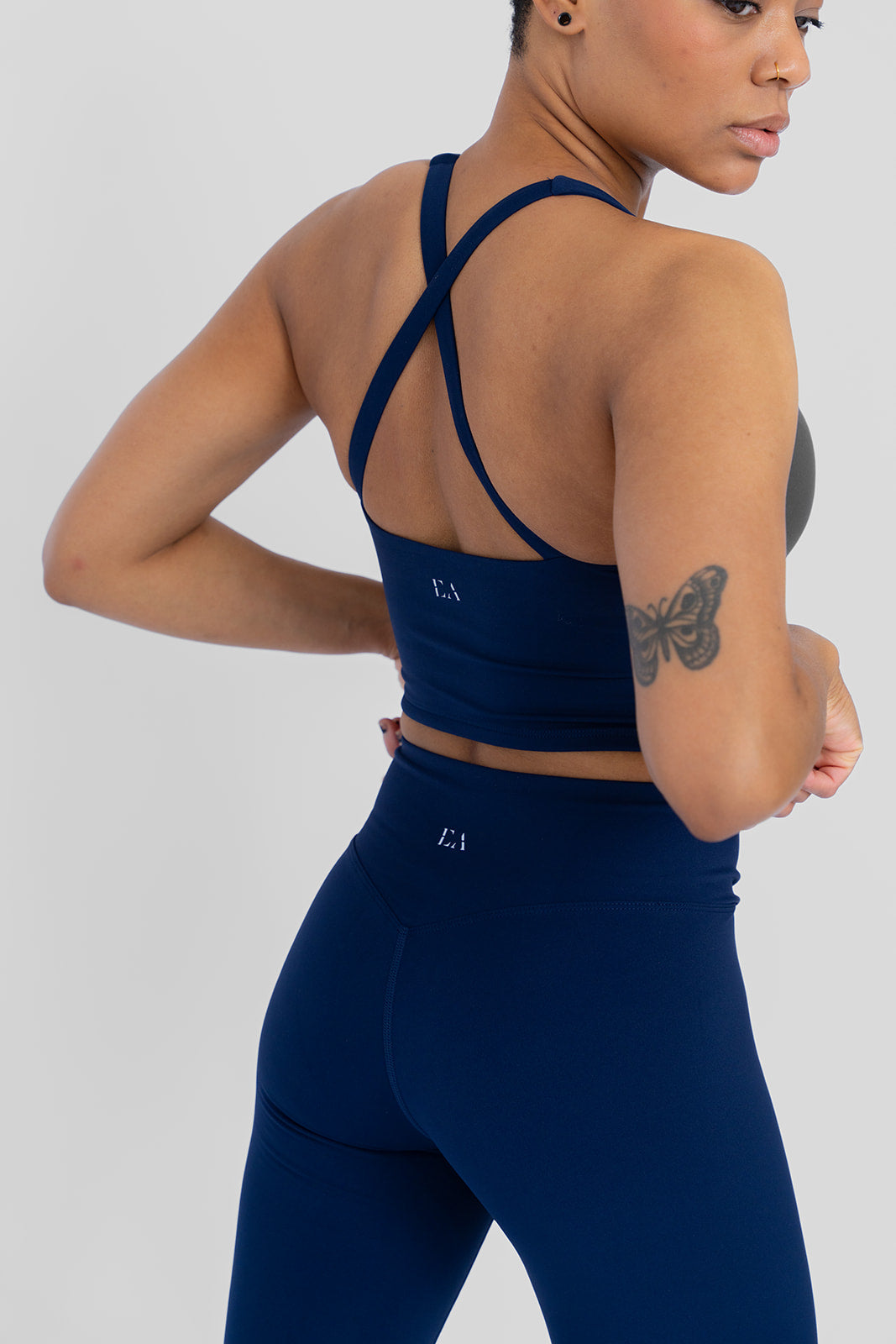 Cinch Me Corset Set in Navy