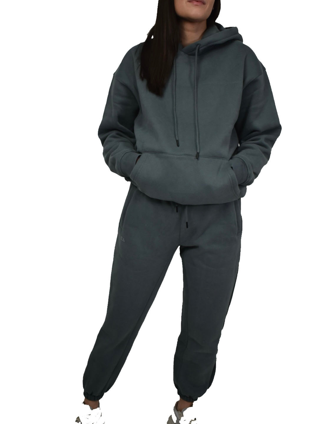 Women’s LuxeLounge Hoodie - GrayBlue