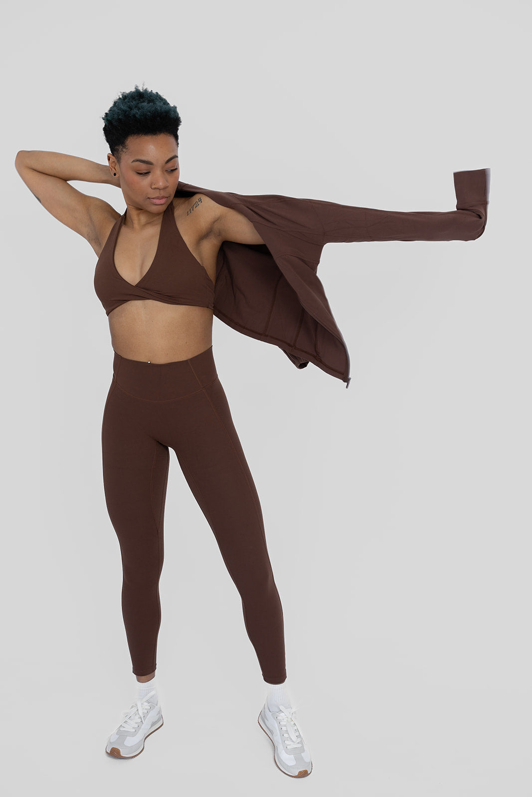Twisted Mocha Halter Set