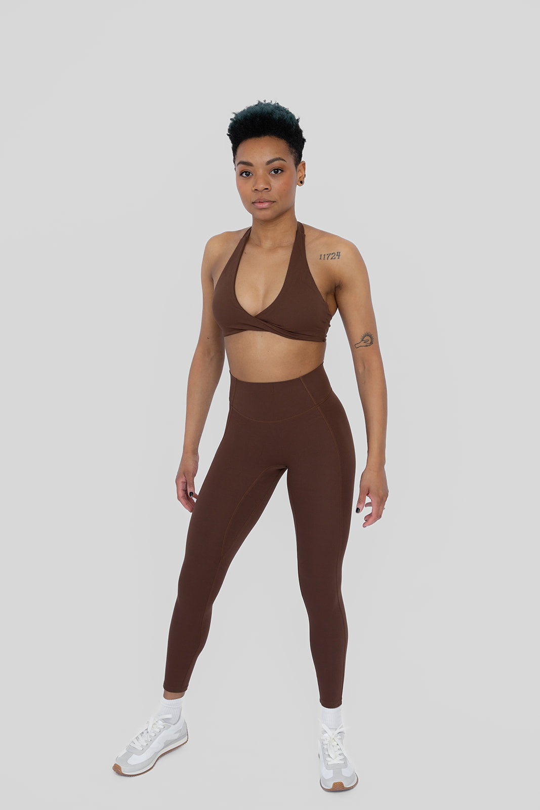 Twisted Mocha Halter Set