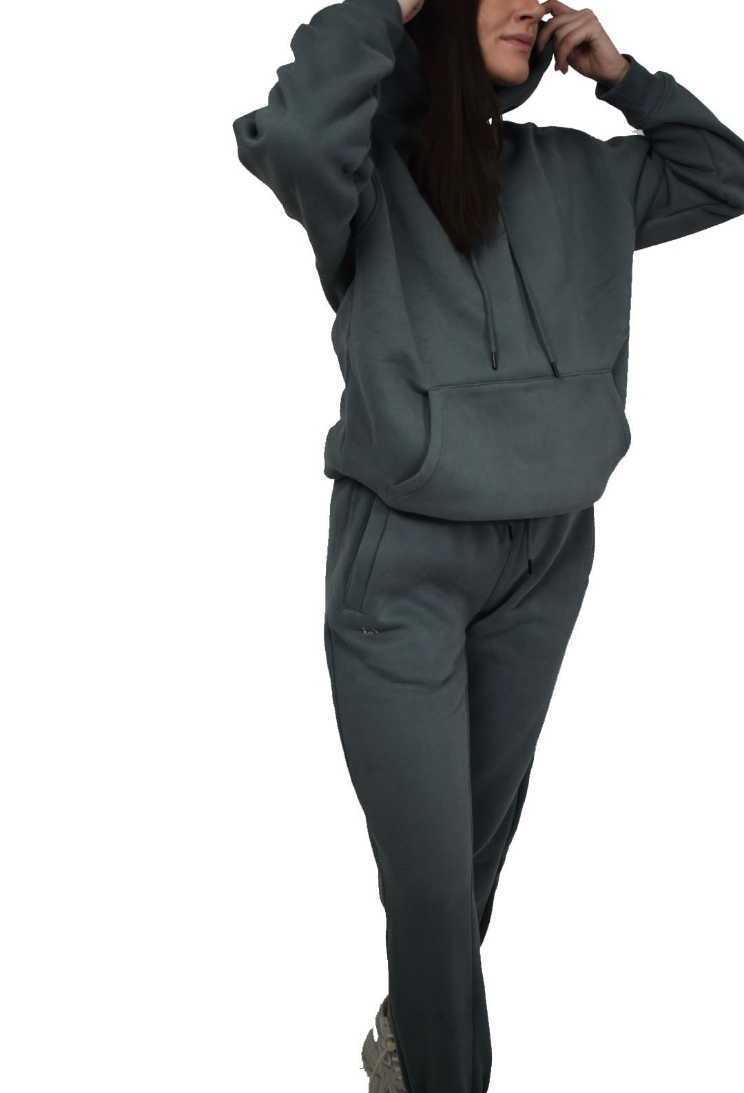 Women’s LuxeLounge Hoodie - GrayBlue