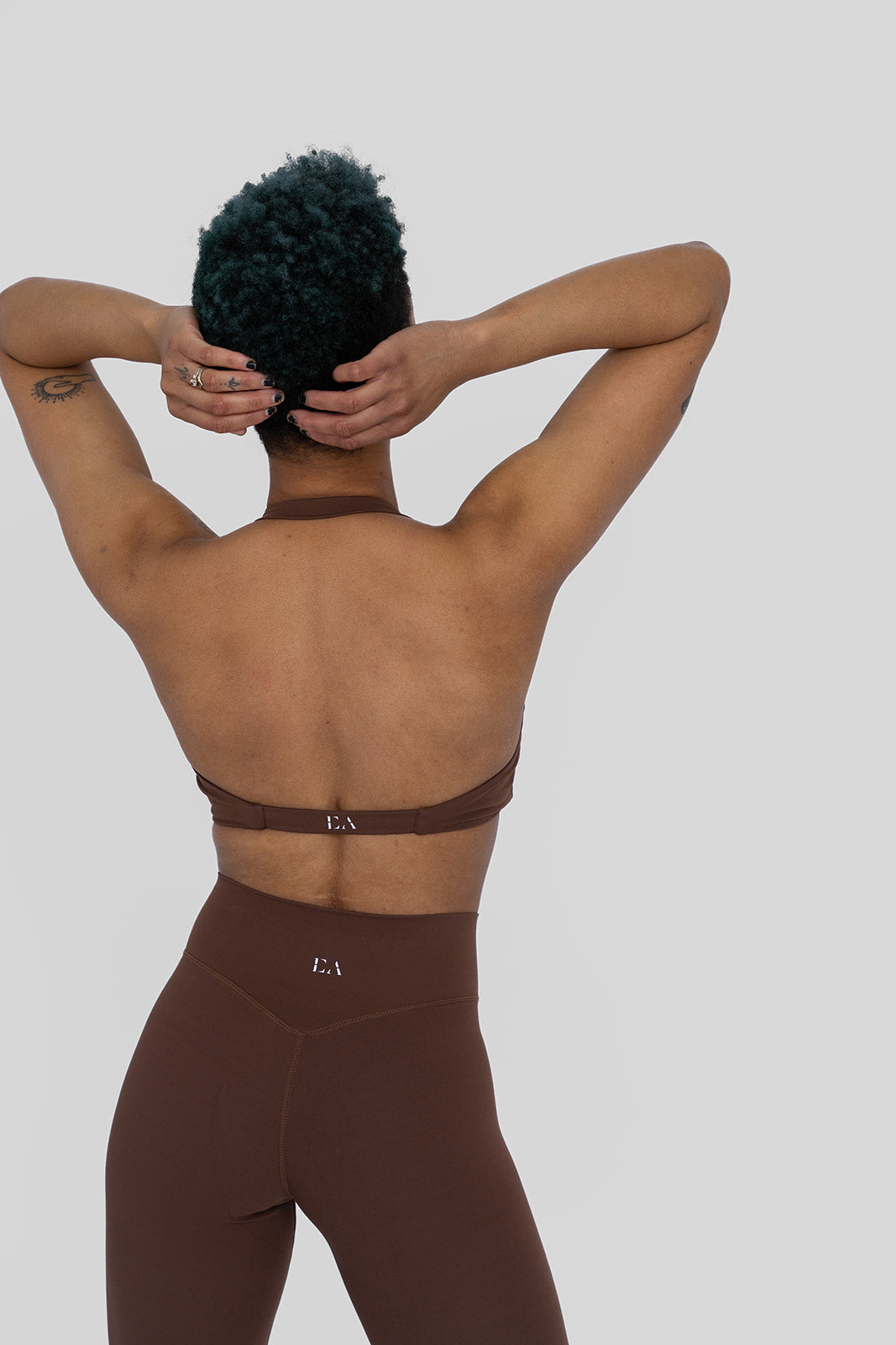 Twisted Mocha Halter Set