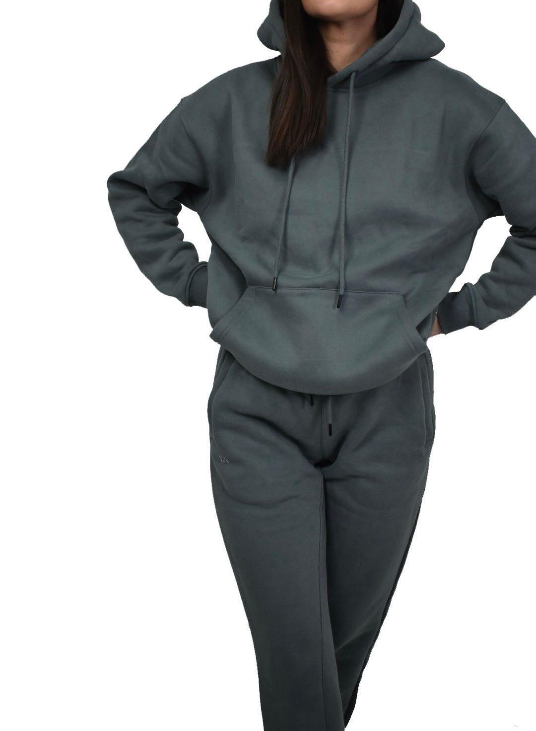 Women’s LuxeLounge Hoodie - GrayBlue