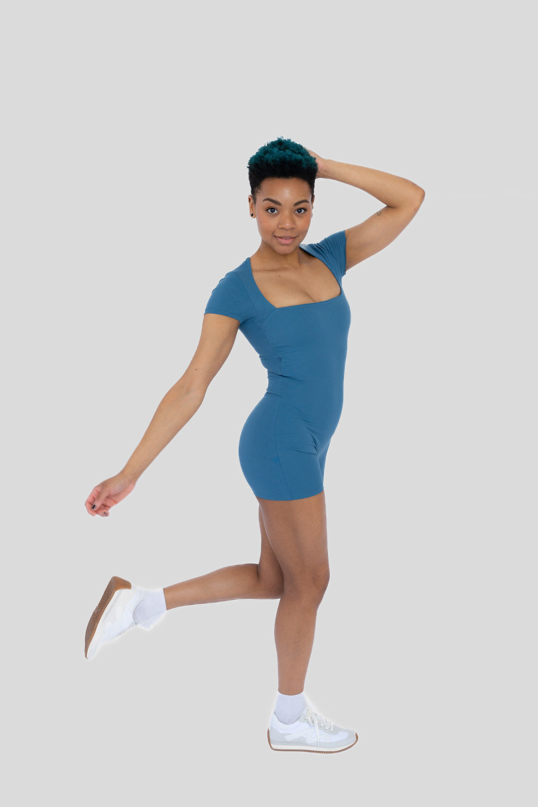SquareSculpt Athletic Romper