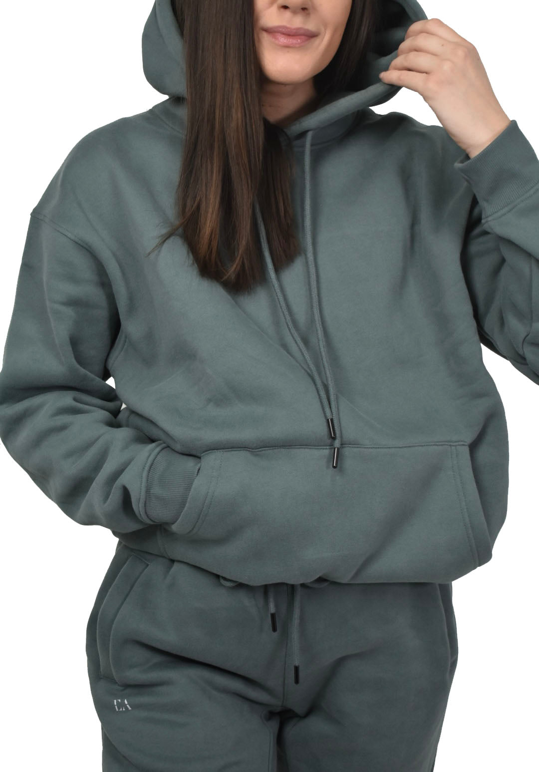 Women’s LuxeLounge Hoodie - GrayBlue