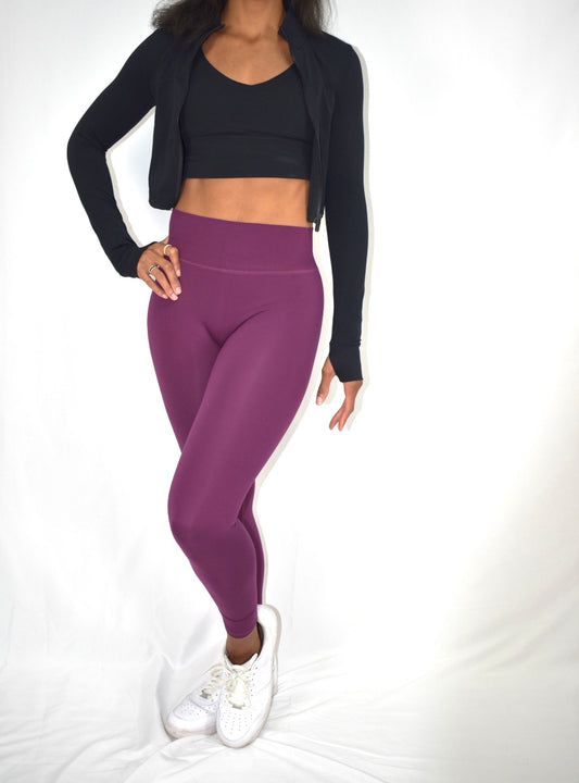Signature Leggings - Plum