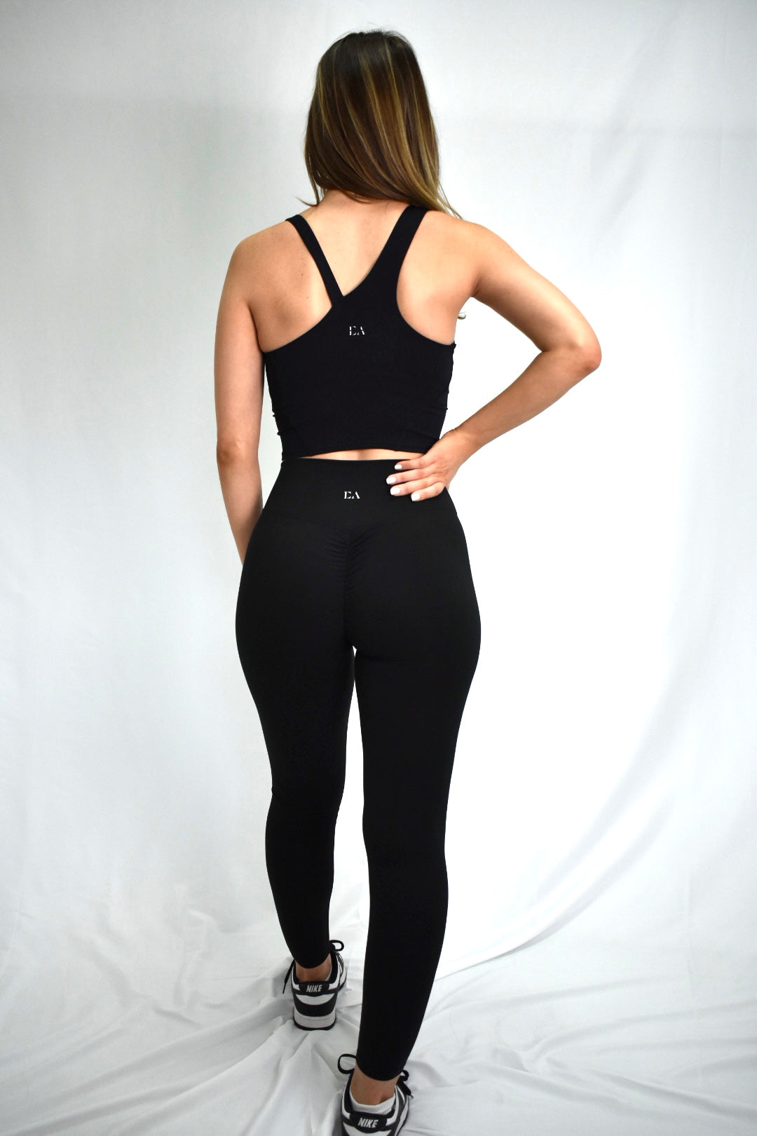 Strapped Elegance Tank - Black