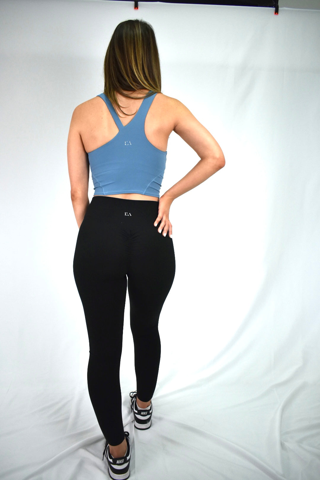 Strapped Elegance Tank - Azure Blue