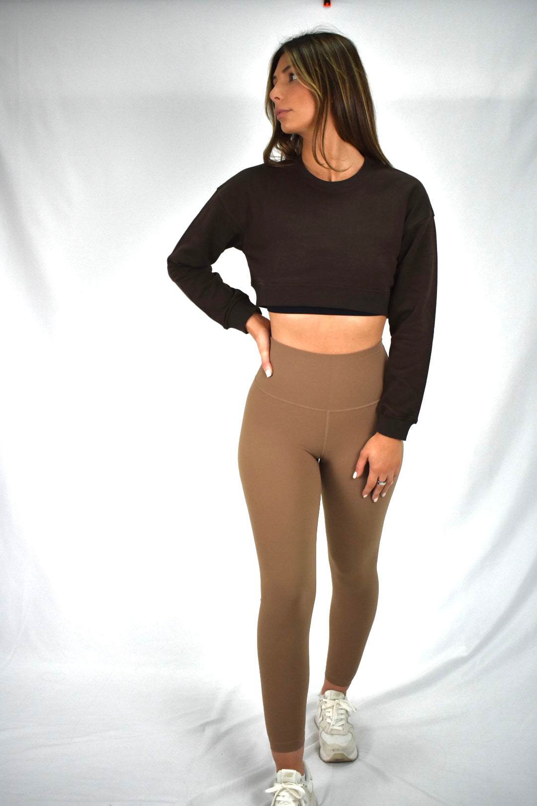 ChicCrop Crewneck Sweater - Brown