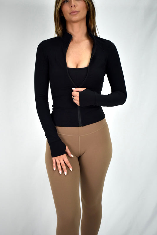 Sculpt & Sleek Full-Length Jacket - Black