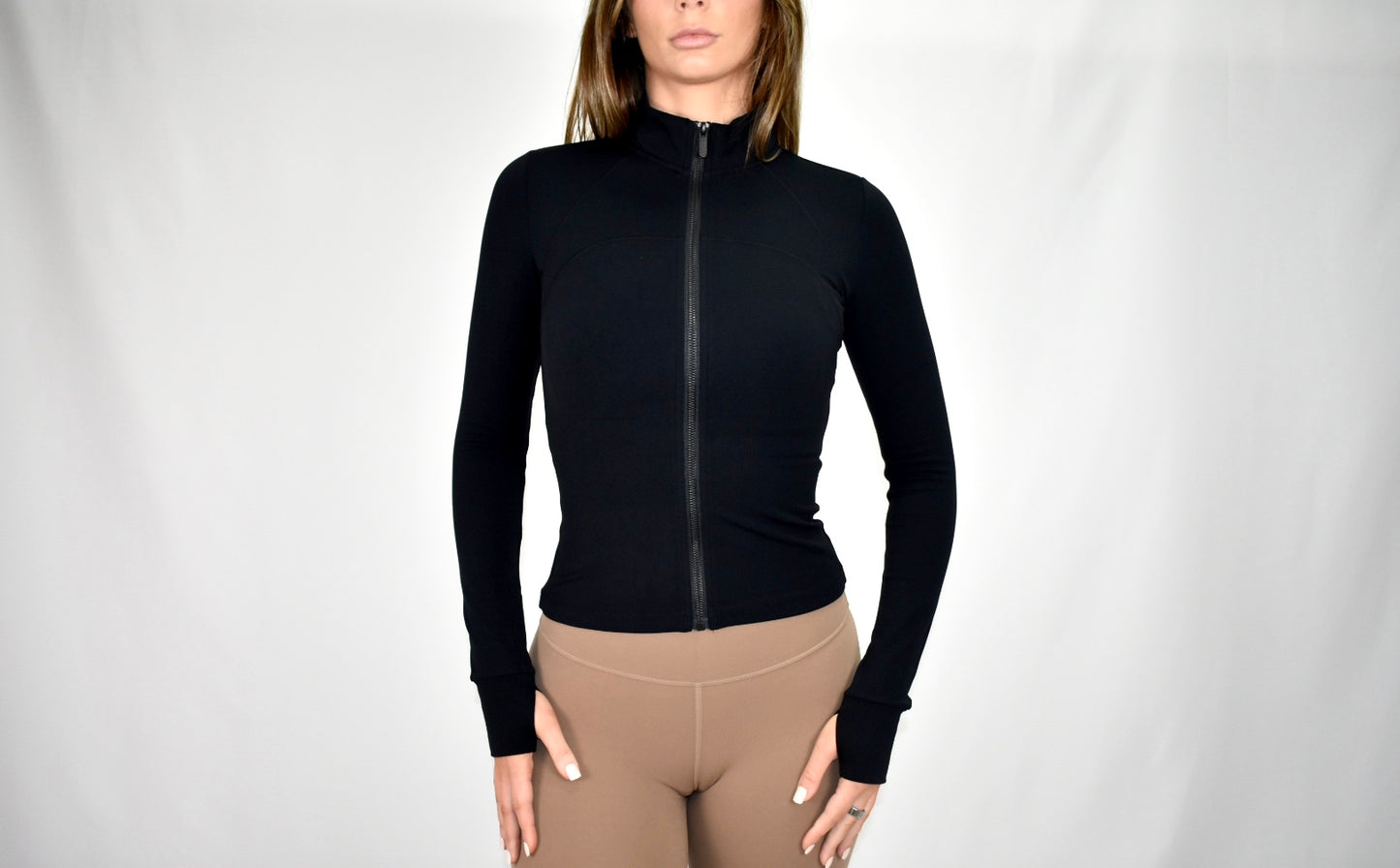 Sculpt & Sleek Full-Length Jacket - Black