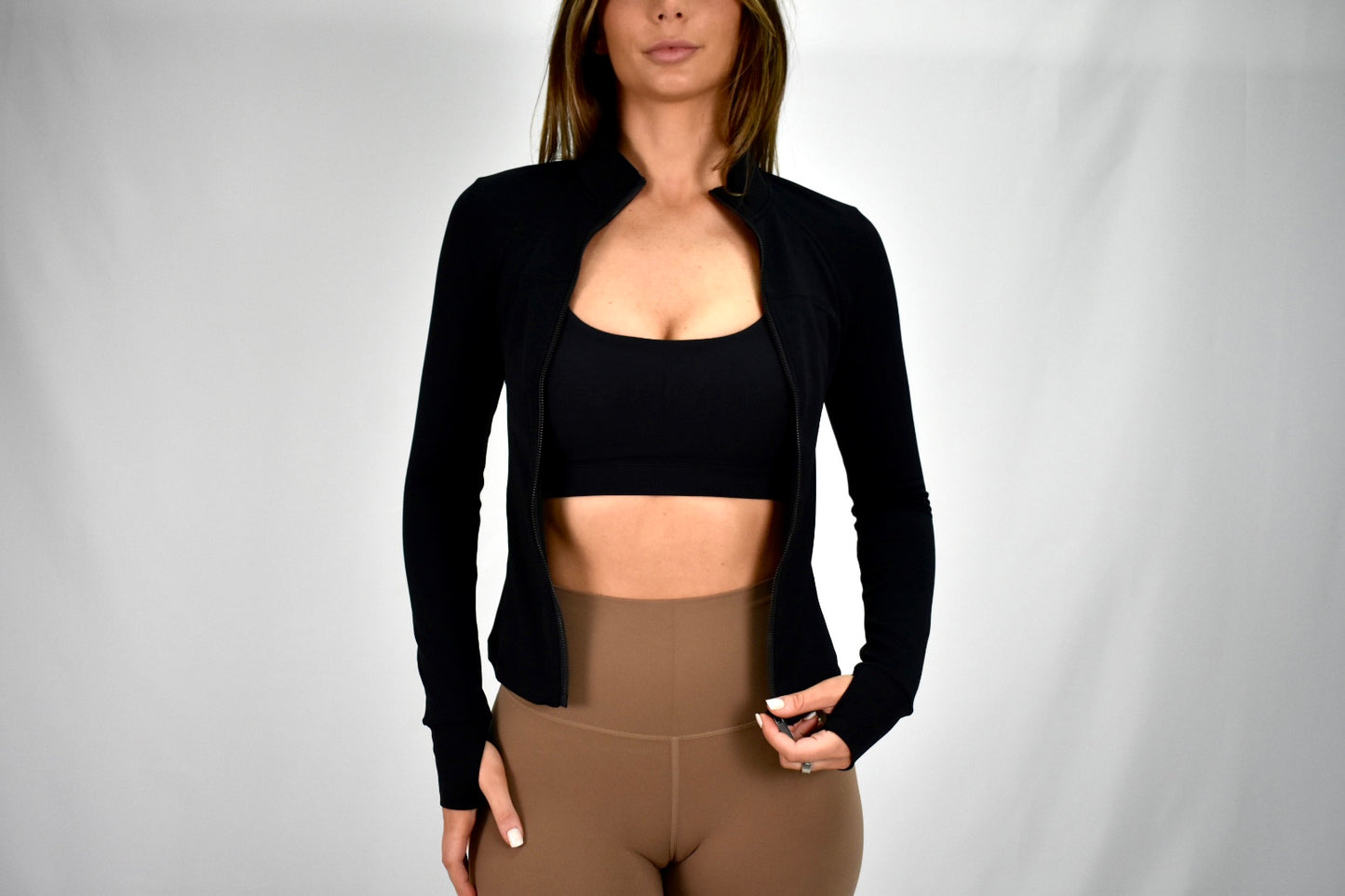 Sculpt & Sleek Full-Length Jacket - Black