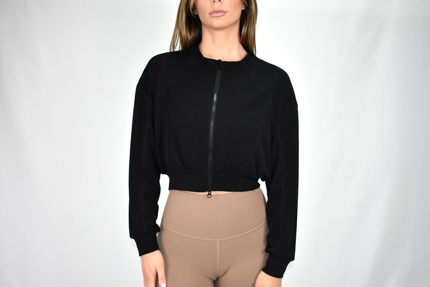 LightLuxe Bomber Jacket - Black