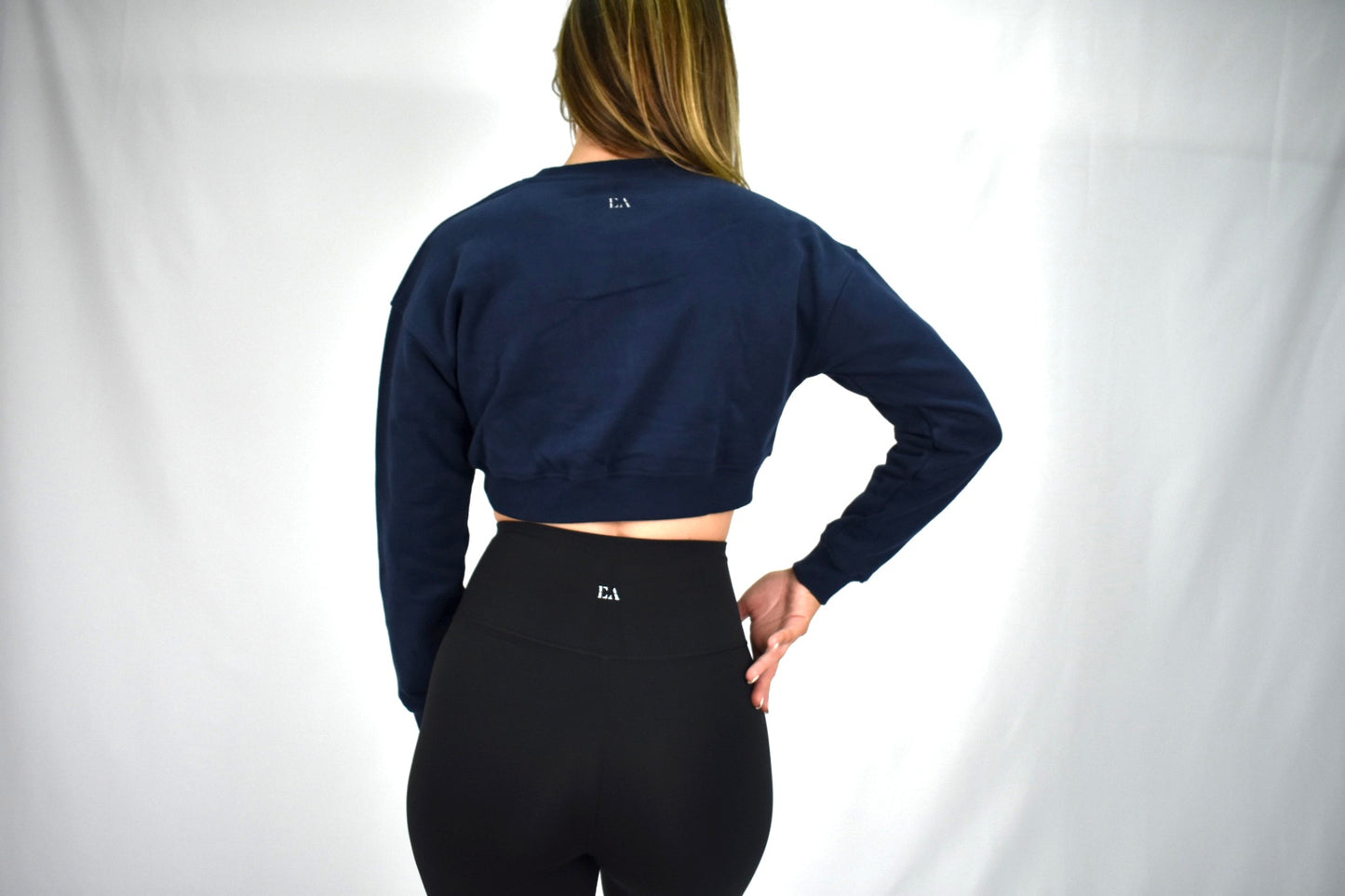 ChicCrop Crewneck Sweater - Navy