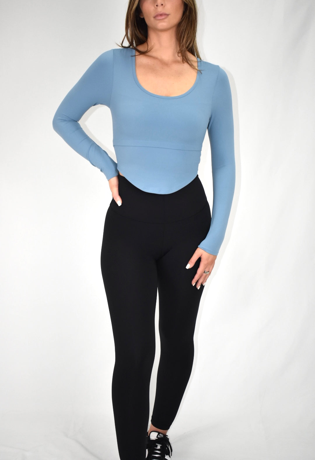 GlowCurve Long-Sleeve - Azure Blue