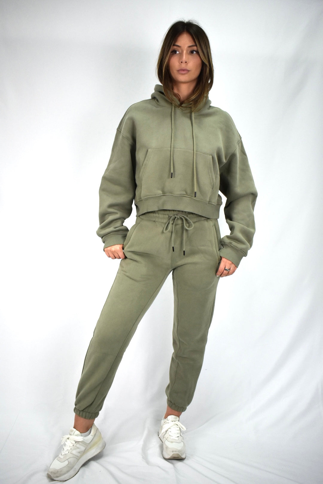 Oversized Bliss Lounge Hoodie - Olive