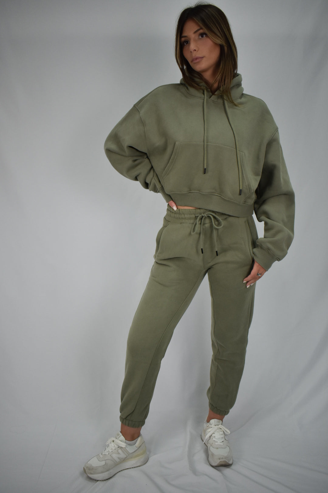 Oversized Bliss Lounge Hoodie - Olive