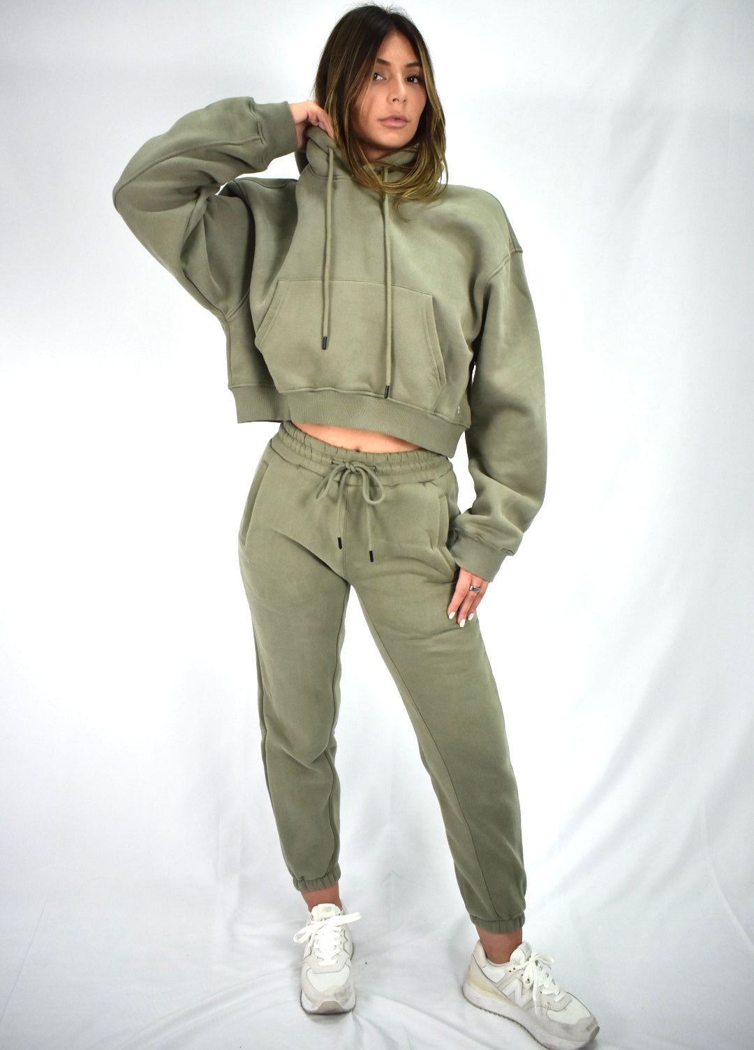 Oversized Bliss Lounge Sweatpants - Olive