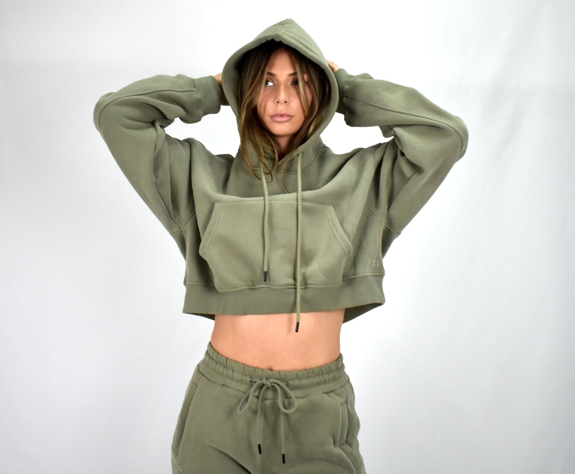 Oversized Bliss Lounge Hoodie - Olive