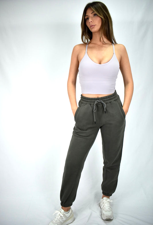 Oversized Bliss Lounge Sweatpants - Dark Gray