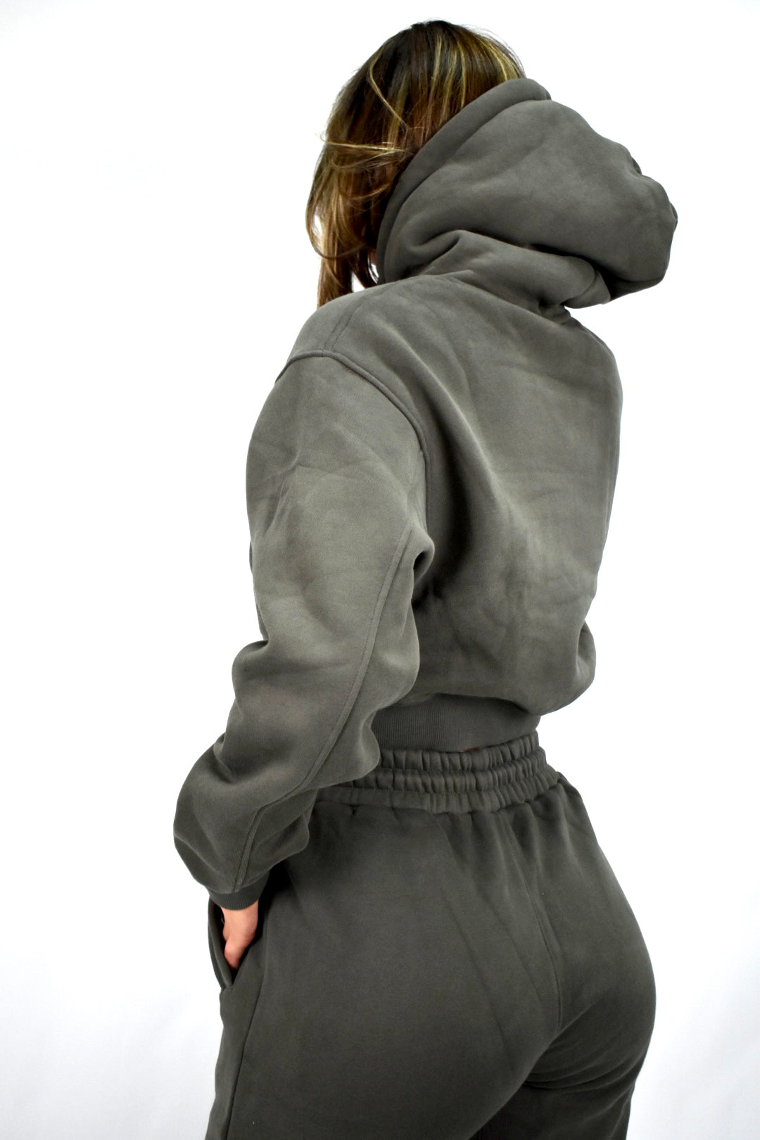 Oversized Bliss Lounge Hoodie - Dark Gray