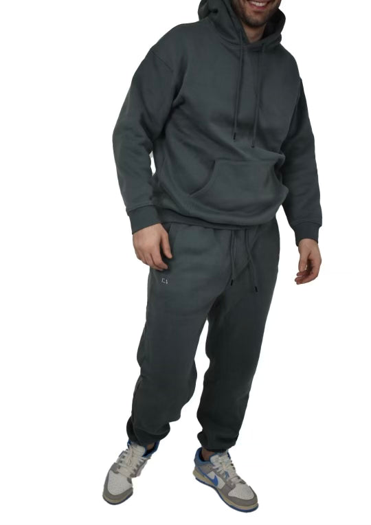 Men’s LuxeLounge Hoodie - GrayBlue