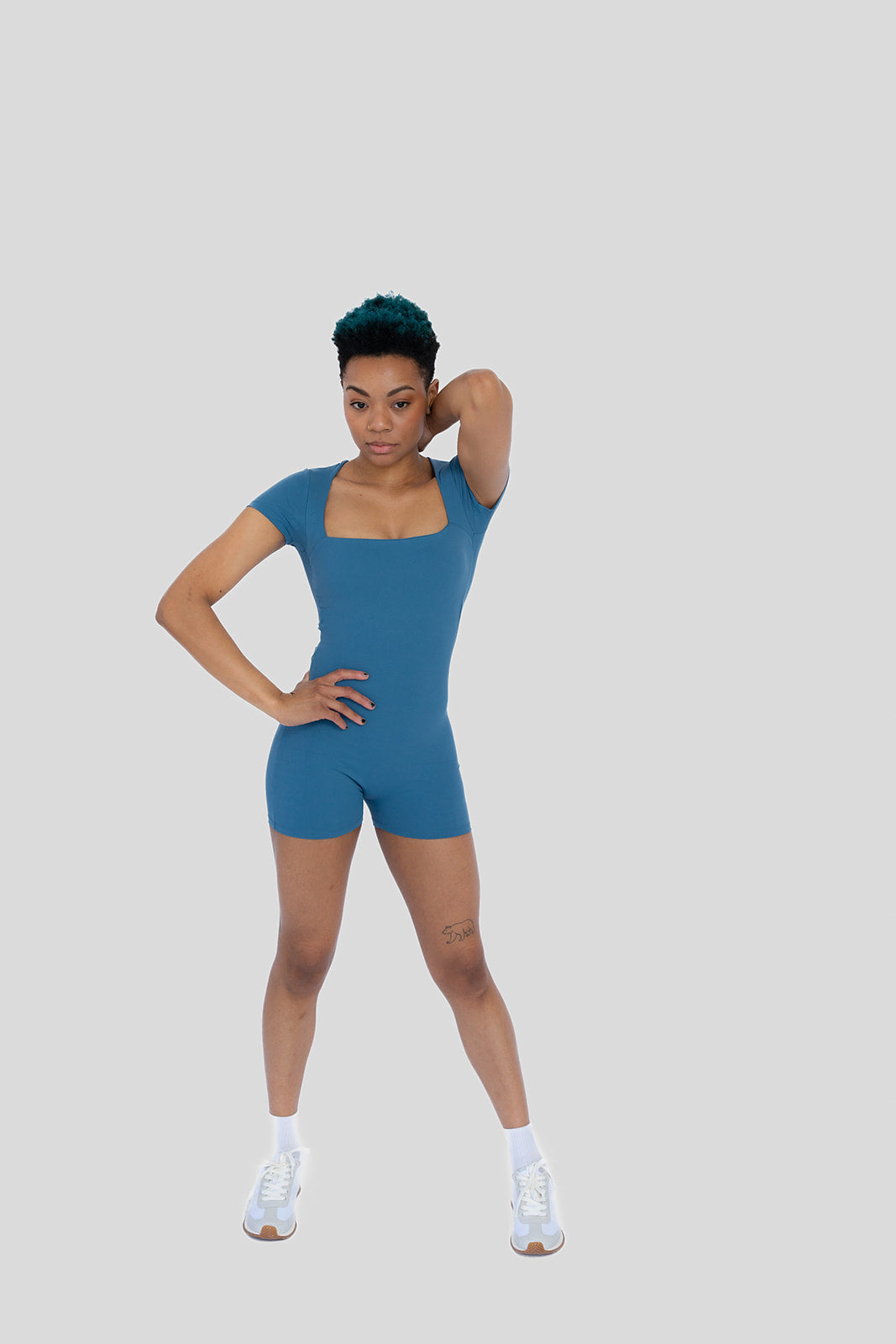 SquareSculpt Athletic Romper