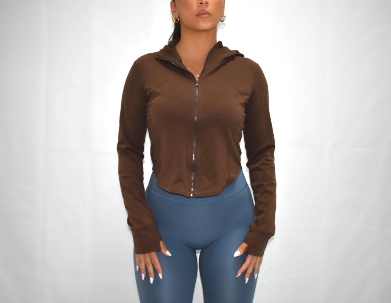 ButterSilk Crop Jacket in Coffee