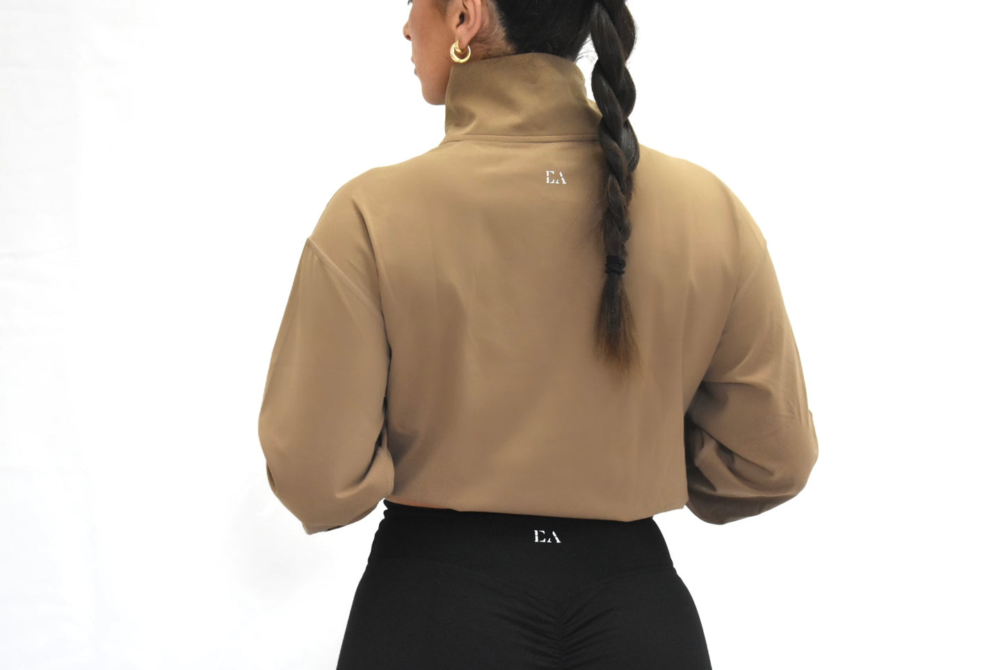 Adjust Me Half Zip in Cocoa