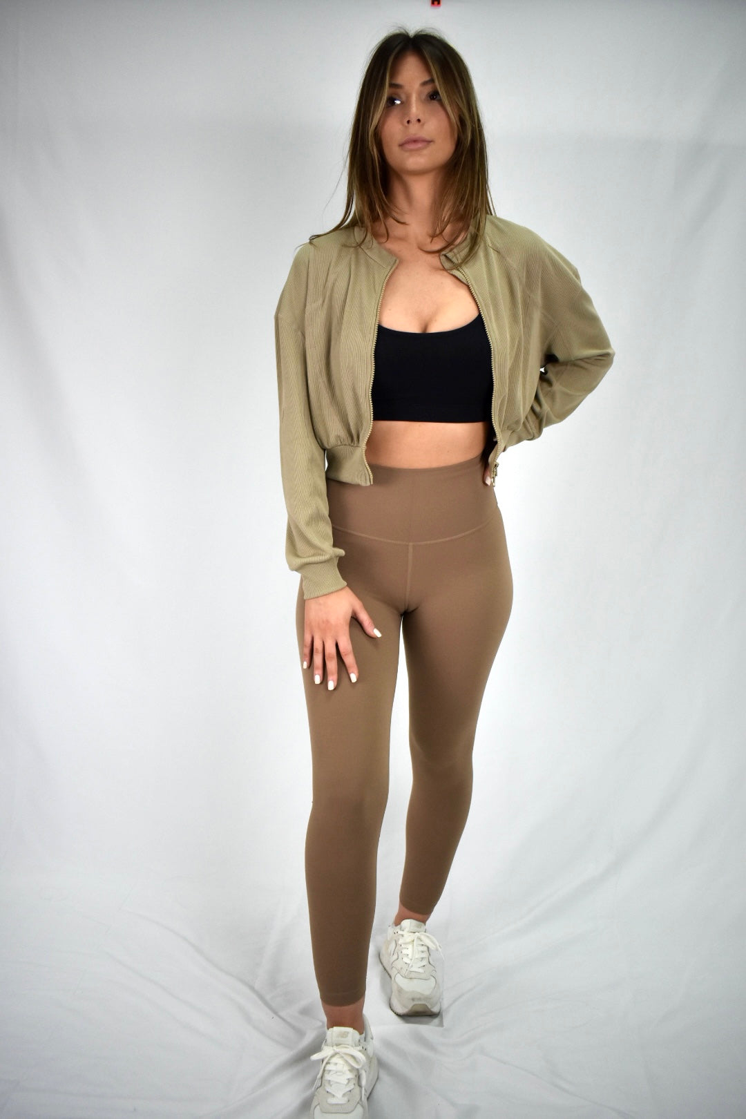 LightLuxe Bomber Jacket - Tan