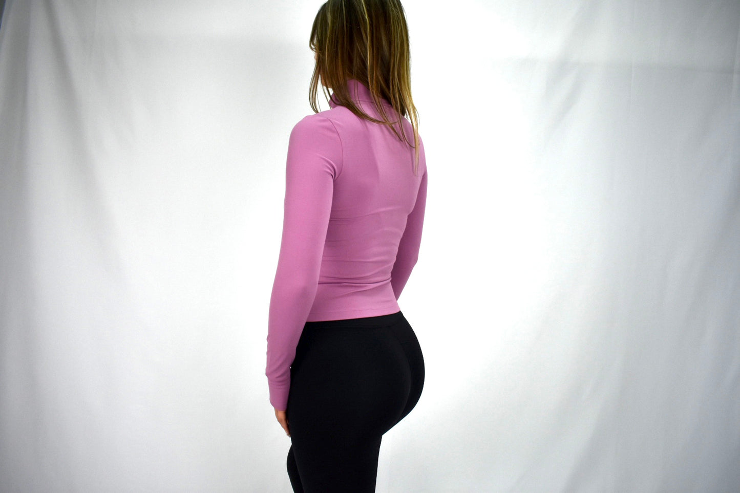 Sculpt & Sleek Full-Length Jacket - Mauvey Pink
