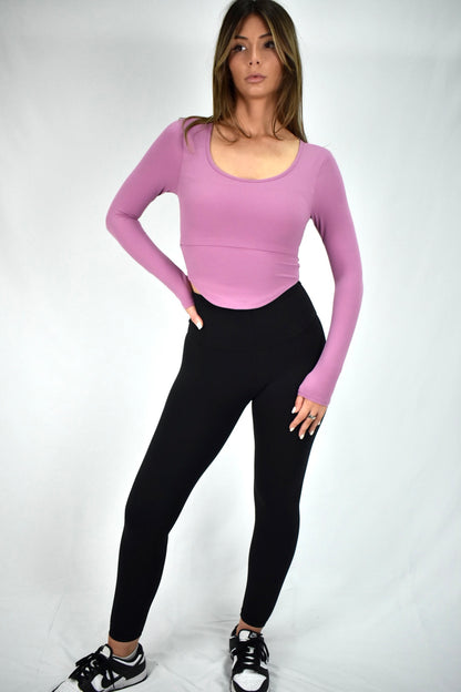 GlowCurve Long-Sleeve - Pink