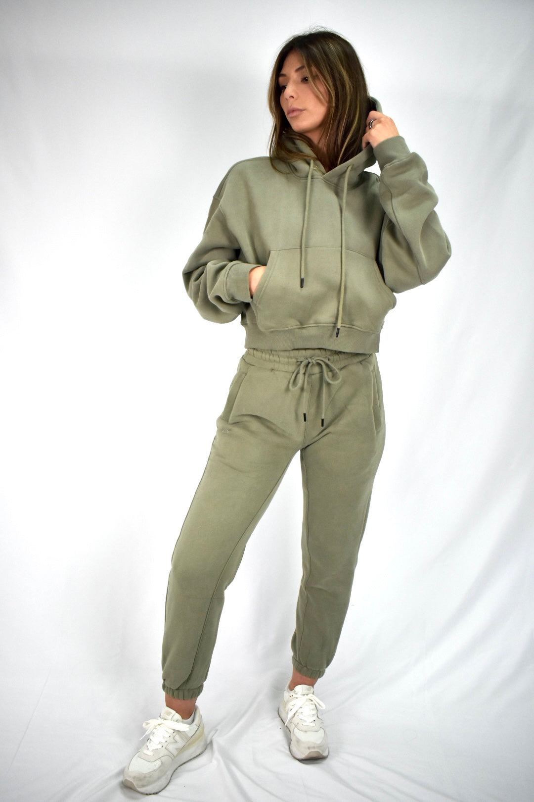 Oversized Bliss Lounge Hoodie - Olive
